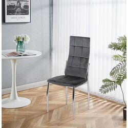 Scaun Mebel Elite Molly Velvet (Grey/Silver)