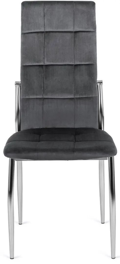 Scaun Mebel Elite Molly Velvet (Grey/Silver)