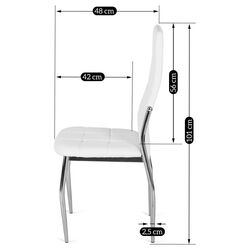 Стул Mebel Elite Molly (White/Silver) Thumb