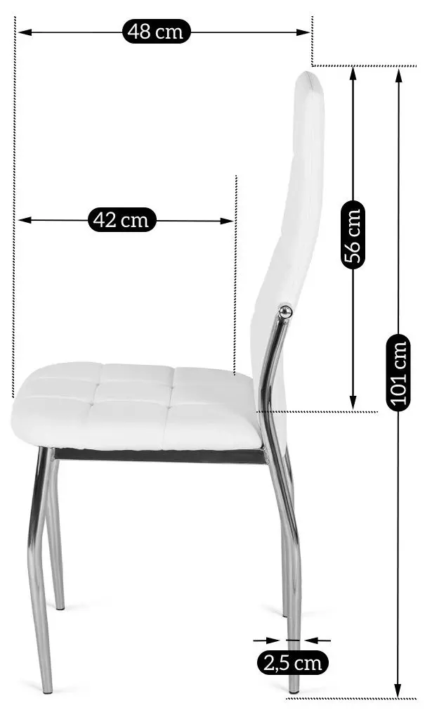 Стул Mebel Elite Molly (White/Silver) - 3