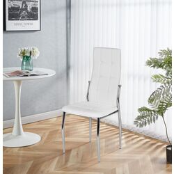 Стул Mebel Elite Molly (White/Silver)