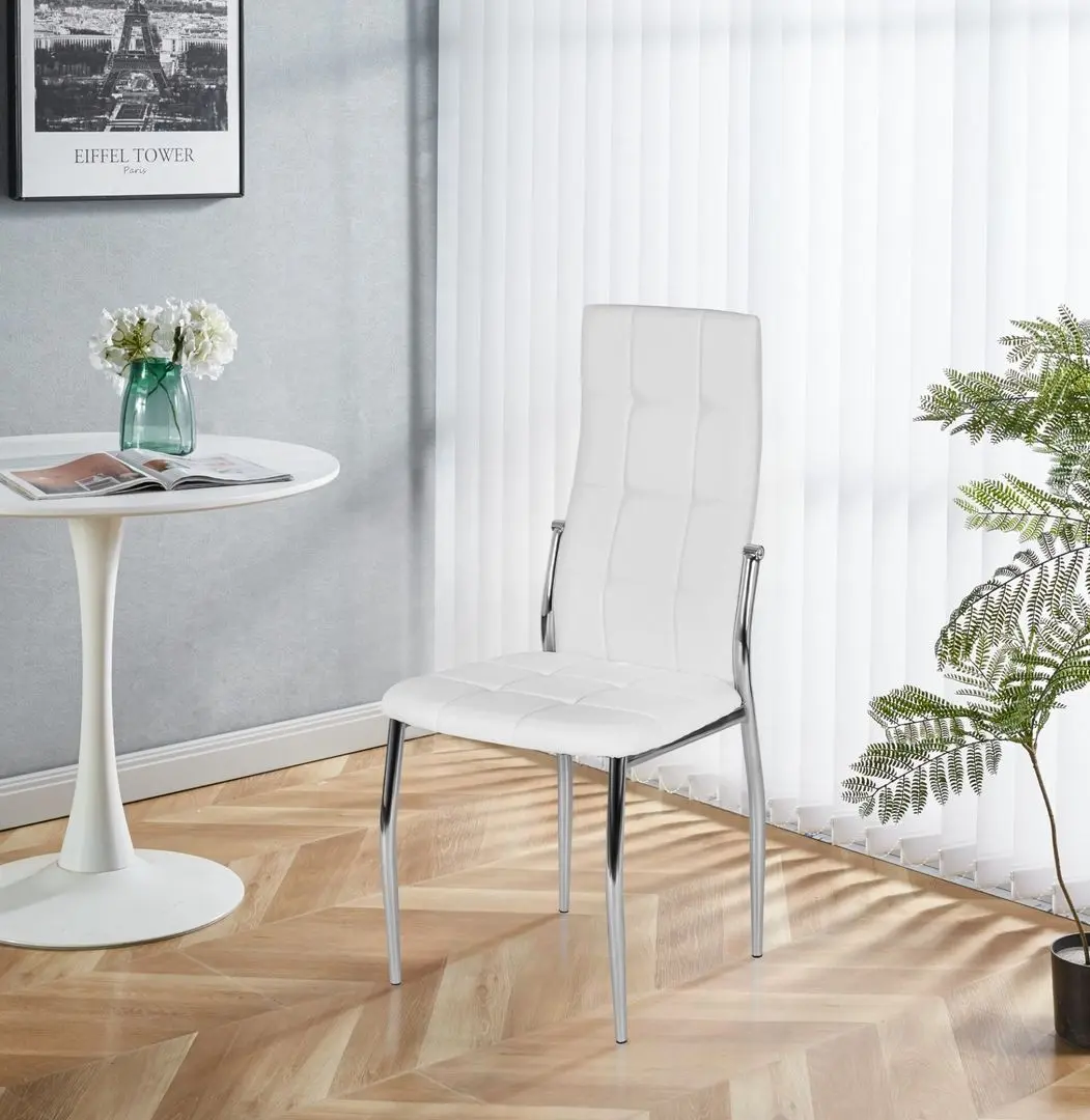 Стул Mebel Elite Molly (White/Silver)