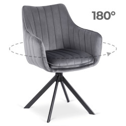 Стул Mebel Elite Mumbai 2 (Grey/Black) Thumb
