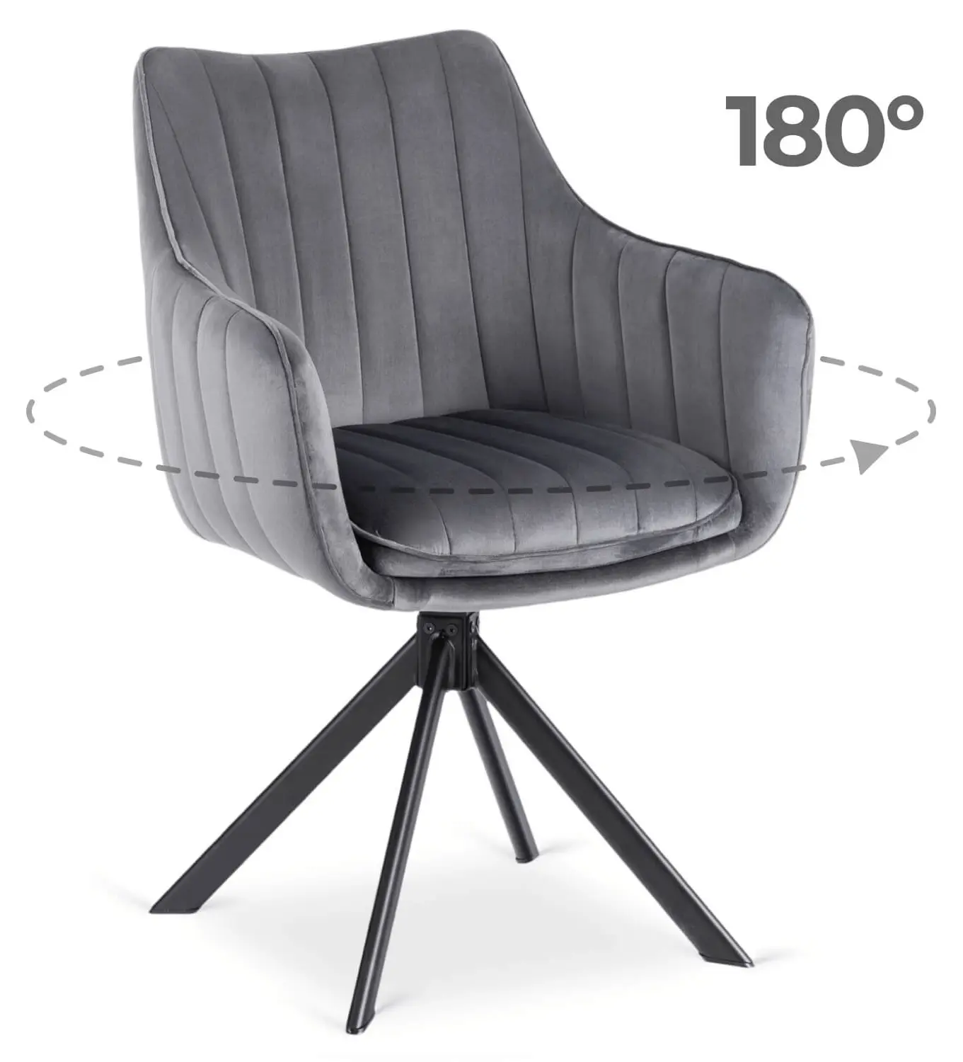 Стул Mebel Elite Mumbai 2 (Grey/Black) - 2