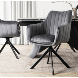 Стул Mebel Elite Mumbai 2 (Grey/Black)