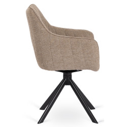 Стул Mebel Elite Mumbai (Beige/Black) Thumb