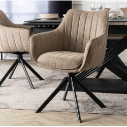 Стул Mebel Elite Mumbai (Beige/Black)