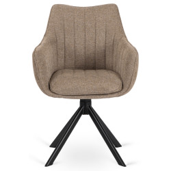 Стул Mebel Elite Mumbai (Beige/Black) Thumb