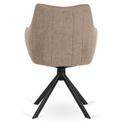 Стул Mebel Elite Mumbai (Beige/Black) Thumb