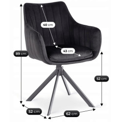 Стул Mebel Elite Mumbai (Black) Thumb