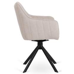 Стул Mebel Elite Mumbai (Cream/Black) Thumb