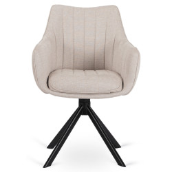 Стул Mebel Elite Mumbai (Cream/Black) Thumb