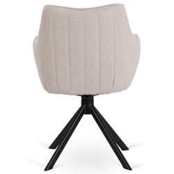 Стул Mebel Elite Mumbai (Cream/Black) Thumb