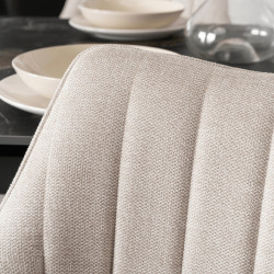 Стул Mebel Elite Mumbai (Cream/Black) Thumb