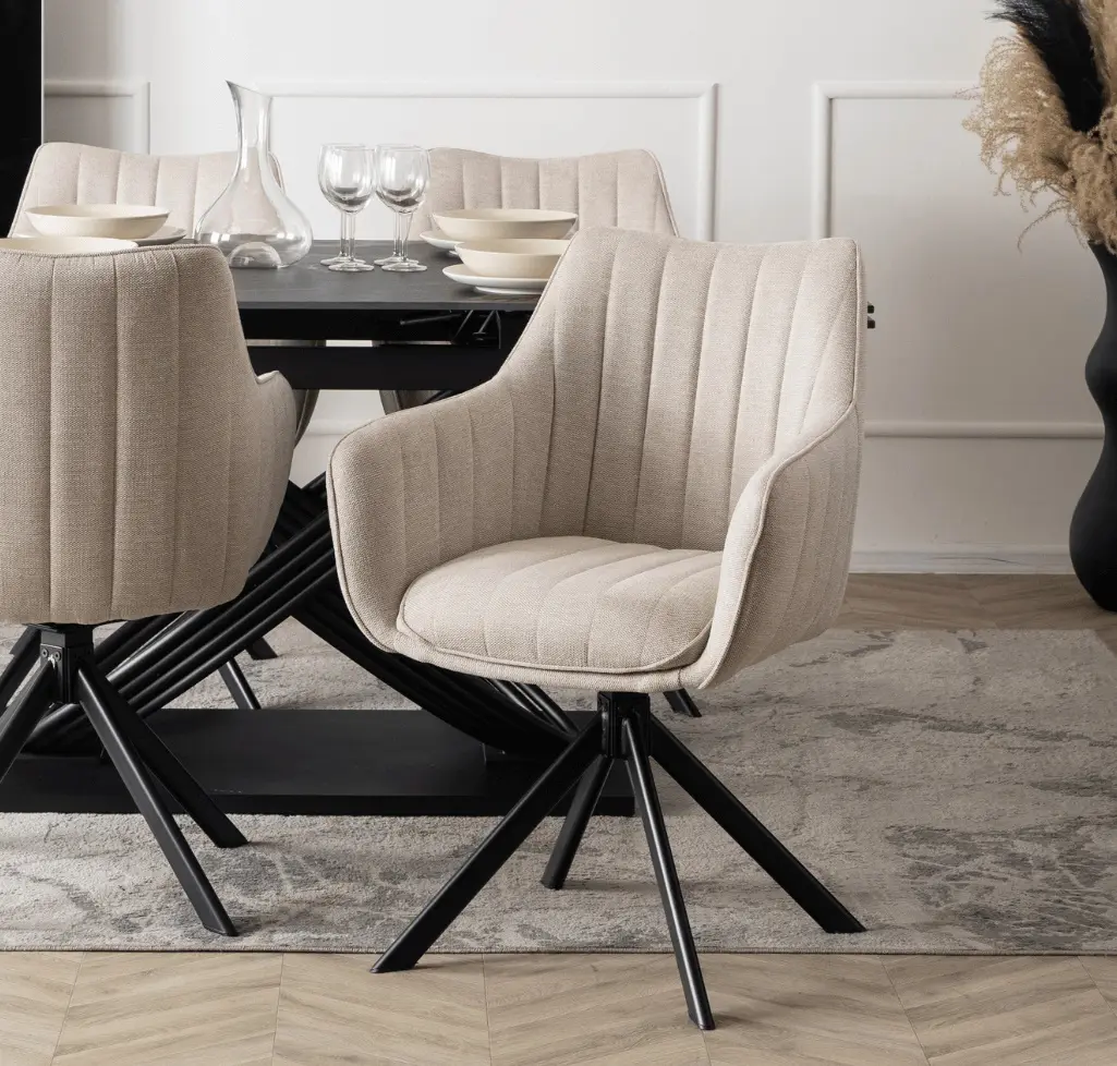 Стул Mebel Elite Mumbai (Cream/Black)