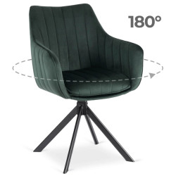Scaun Mebel Elite Mumbai (Green/Black) Thumb
