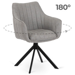 Стул Mebel Elite Mumbai (Grey/Black) Thumb