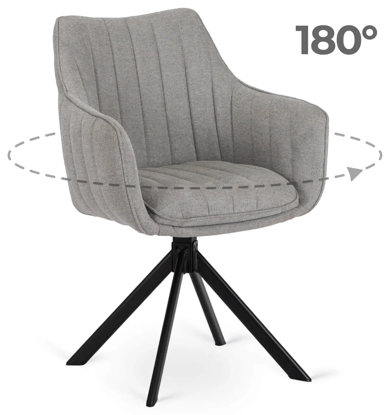 Стул Mebel Elite Mumbai (Grey/Black) - 2