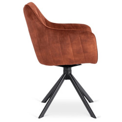 Scaun Mebel Elite Mumbai (Terracotta/Black) Thumb