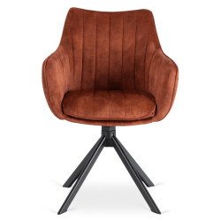 Scaun Mebel Elite Mumbai (Terracotta/Black) Thumb