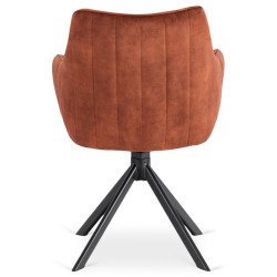 Scaun Mebel Elite Mumbai (Terracotta/Black) Thumb