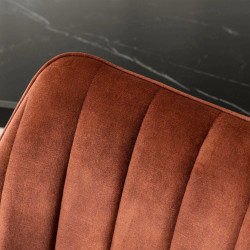 Scaun Mebel Elite Mumbai (Terracotta/Black) Thumb