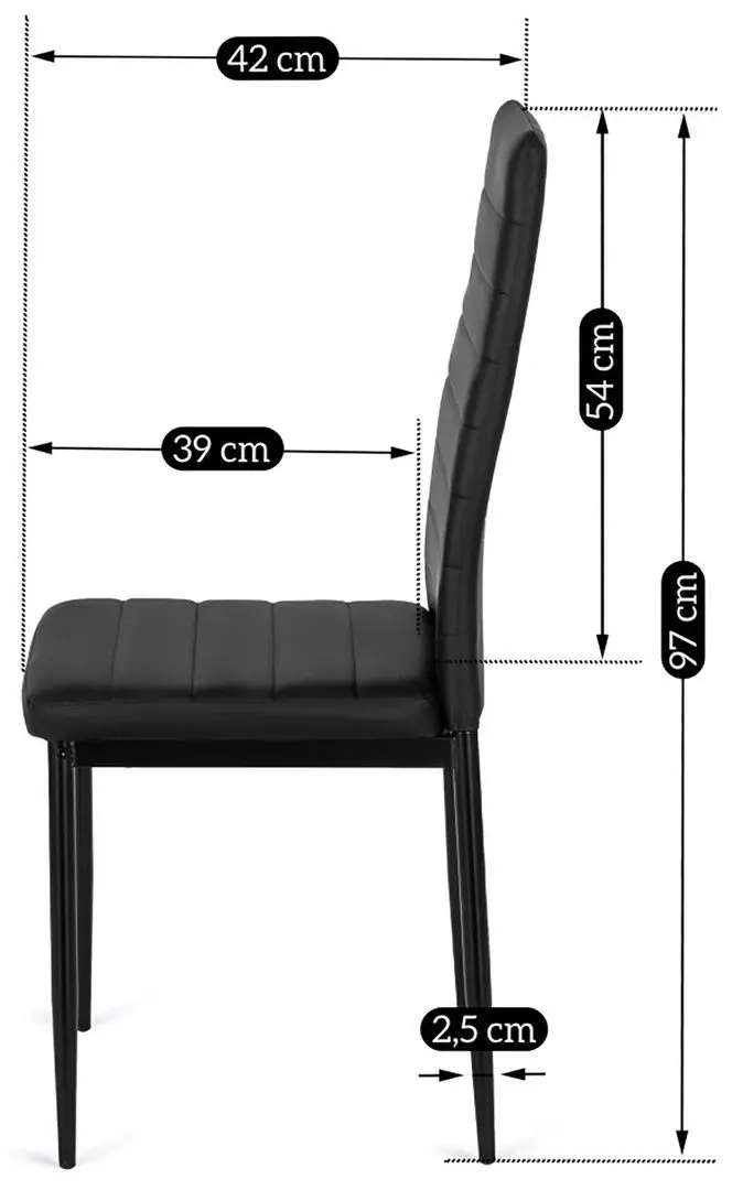 Стул Mebel Elite Naris (Black) - 2