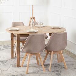 Scaun Mebel Elite Nevel (Beige/Oak) Thumb