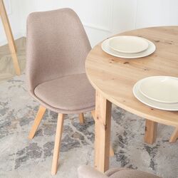 Scaun Mebel Elite Nevel (Beige/Oak) Thumb