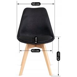 Стул Mebel Elite Nevel (Black/Oak) Thumb