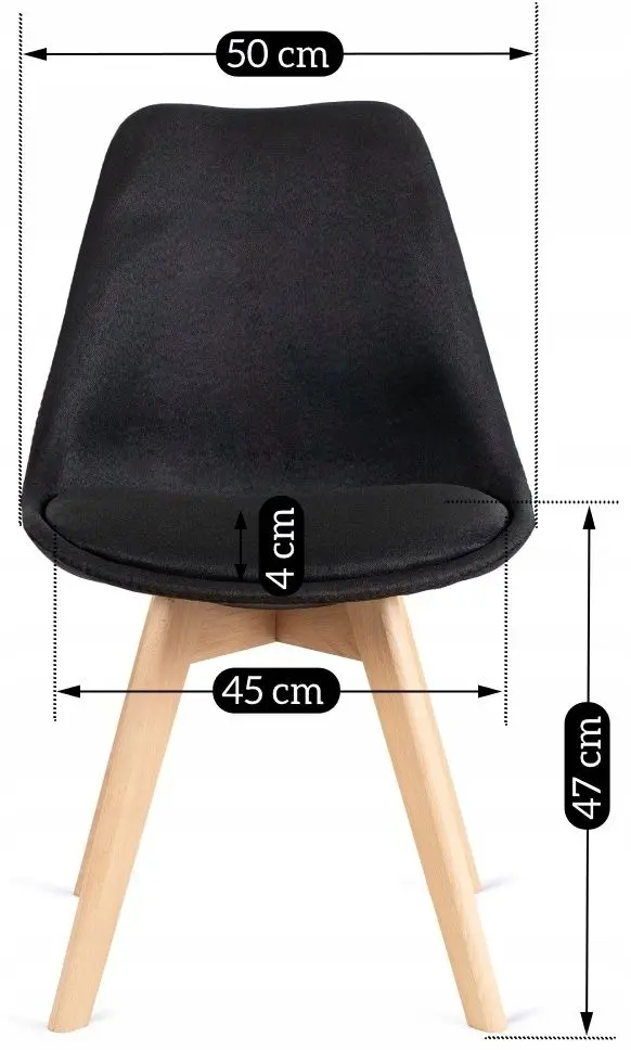 Стул Mebel Elite Nevel (Black/Oak)