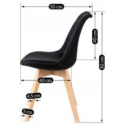 Стул Mebel Elite Nevel (Black/Oak) Thumb