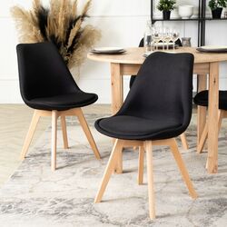 Стул Mebel Elite Nevel (Black/Oak) Thumb