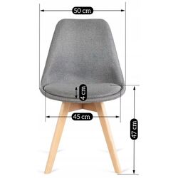Scaun Mebel Elite Nevel (Grey/Oak) Thumb