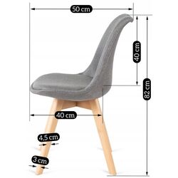 Scaun Mebel Elite Nevel (Grey/Oak) Thumb