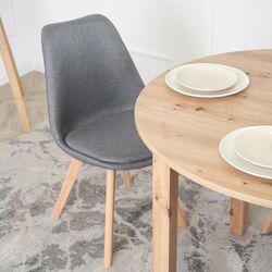 Scaun Mebel Elite Nevel (Grey/Oak) Thumb