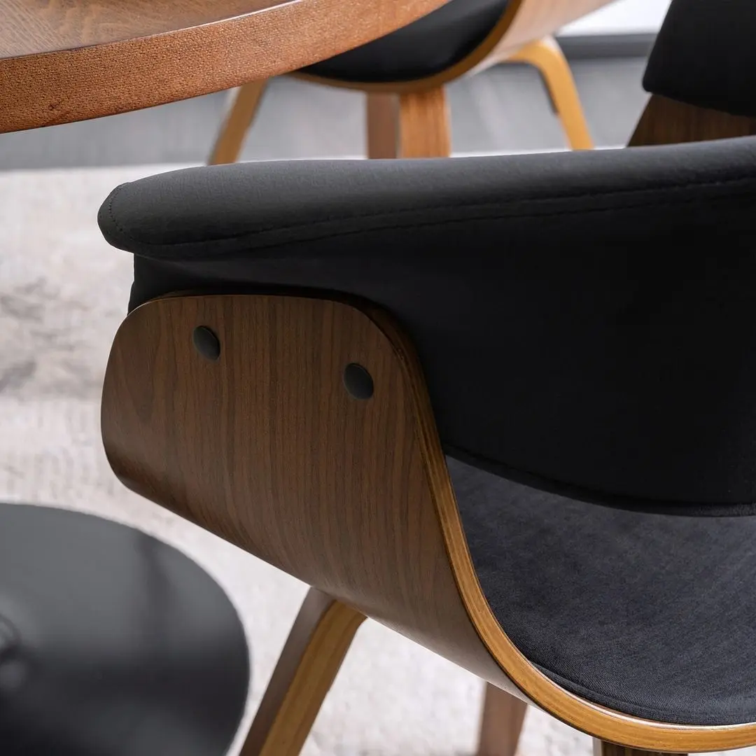 Scaun Mebel Elite Ohio 2 (Black/Walnut)