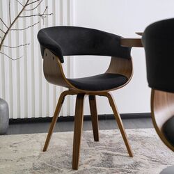 Scaun Mebel Elite Ohio 2 (Black/Walnut) Thumb