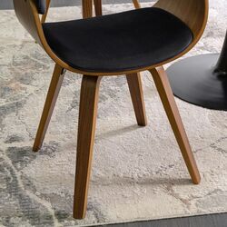 Scaun Mebel Elite Ohio 2 (Black/Walnut) Thumb