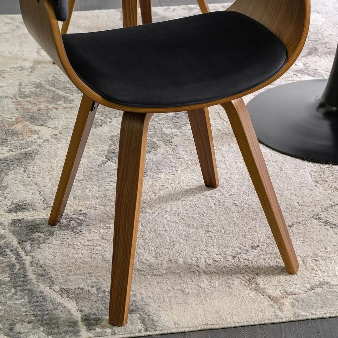 Scaun Mebel Elite Ohio 2 (Black/Walnut)