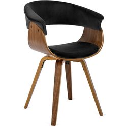 Scaun Mebel Elite Ohio 2 (Black/Walnut) Thumb