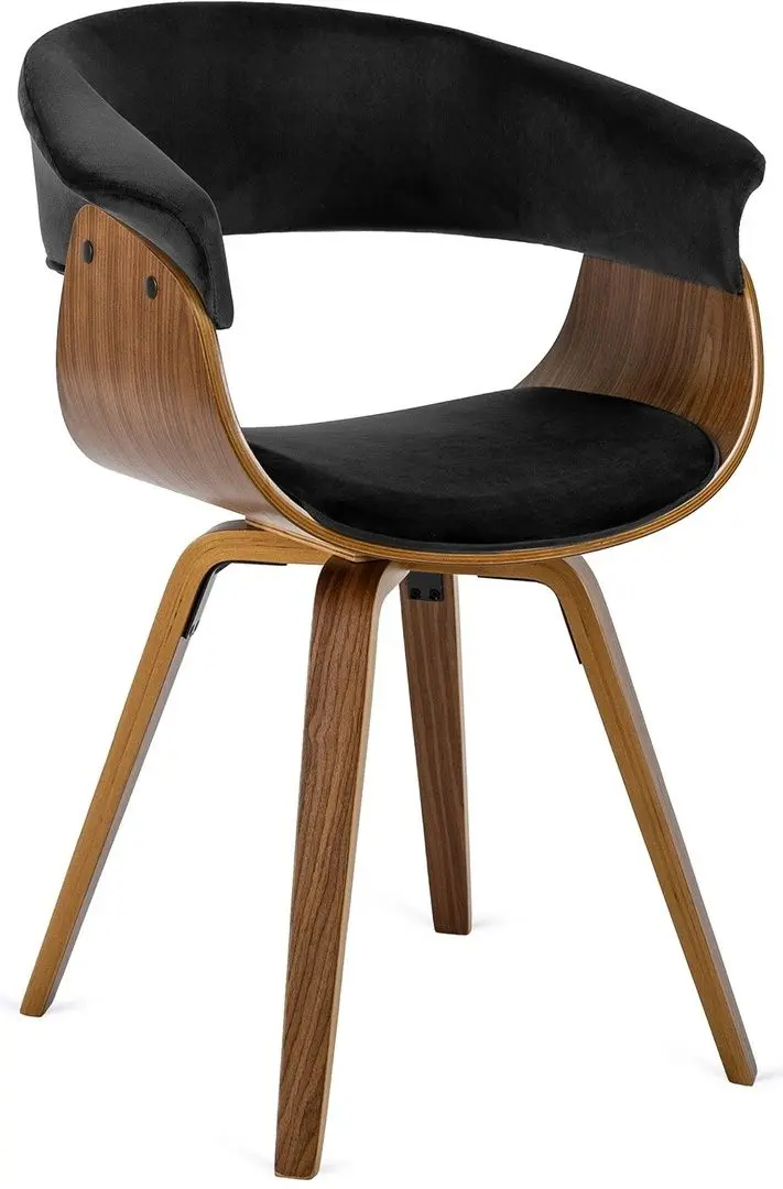 Scaun Mebel Elite Ohio 2 (Black/Walnut)