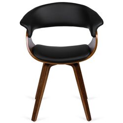 Стул Mebel Elite Ohio (Black/Walnut) Thumb