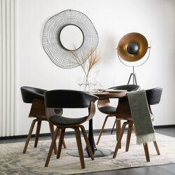 Стул Mebel Elite Ohio (Black/Walnut) Thumb