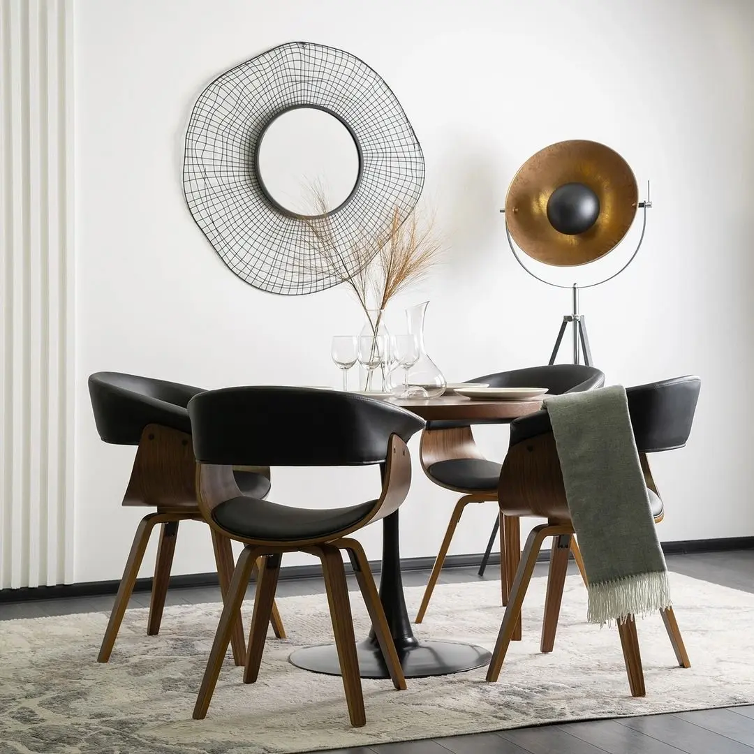 Стул Mebel Elite Ohio (Black/Walnut)