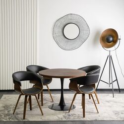 Стул Mebel Elite Ohio (Black/Walnut) Thumb