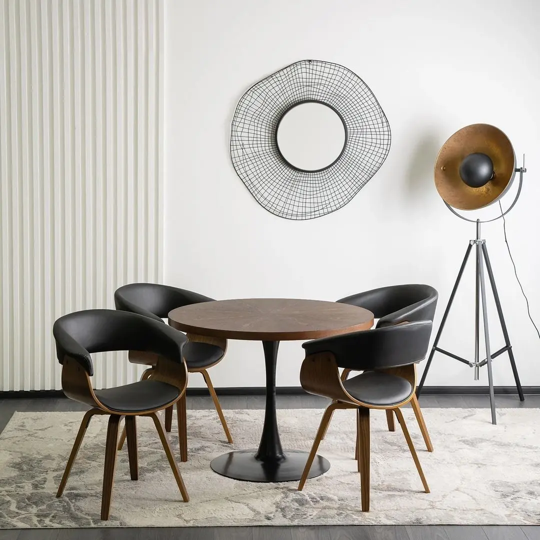 Стул Mebel Elite Ohio (Black/Walnut)