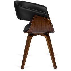 Стул Mebel Elite Ohio (Black/Walnut) Thumb