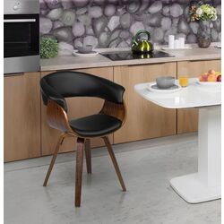 Scaun Mebel Elite Ohio (Black/Walnut)