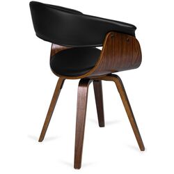 Стул Mebel Elite Ohio (Black/Walnut) Thumb